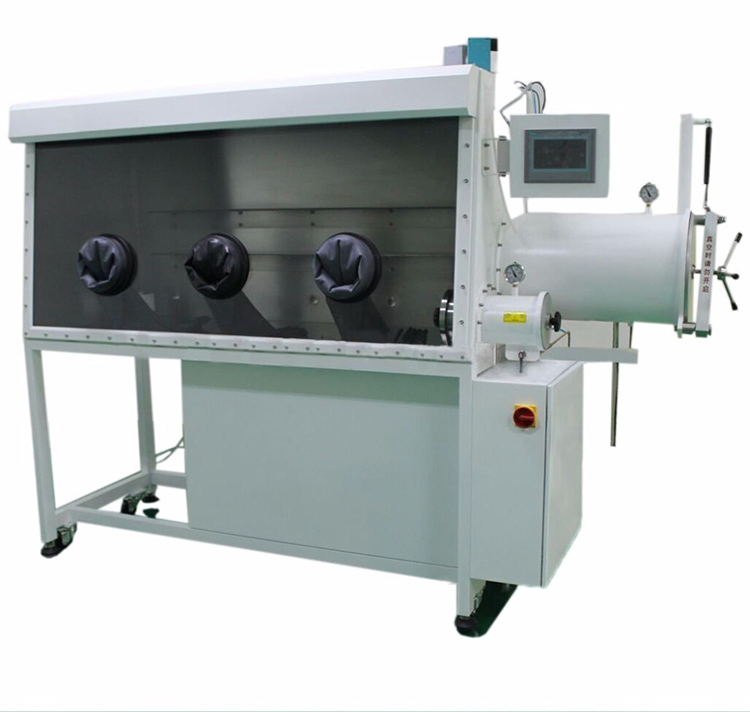 Three Gloves Vacuum Glove Box Price with Gas Purify System