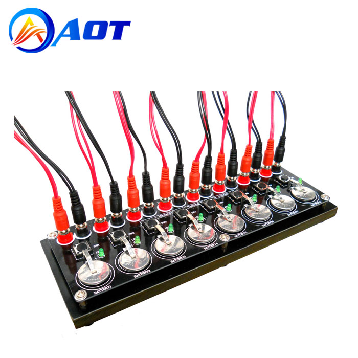8 Channels Button Cell Testing Clips Test Board for Coin Cell Analyzers